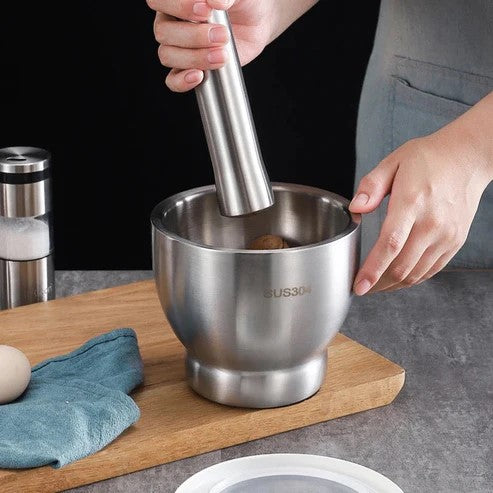 Stainless-Steel Mortar & Pestle